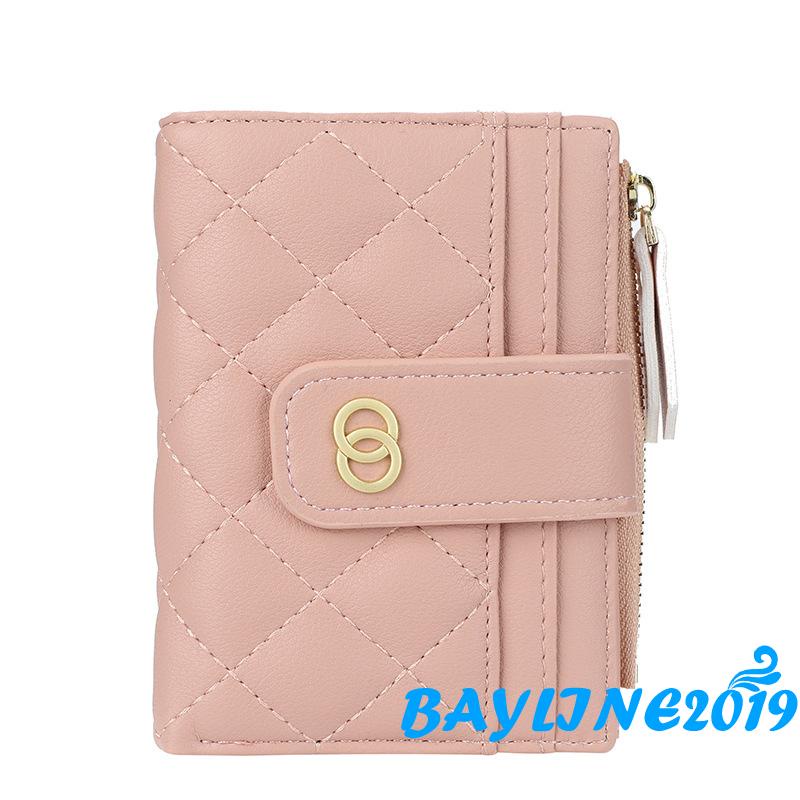 Ví Da Pu Gập Đôi Thời Trang Nữ Tính