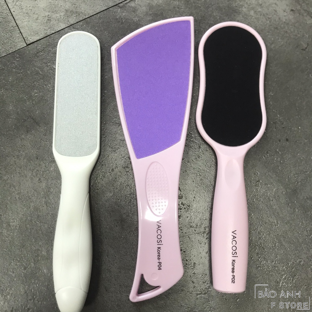 Dụng cụ chà gót chân VACOSI FOOT PEELING cây chà gót chân tẩy da chết mềm gót P04,P01,P02