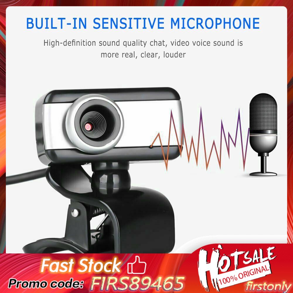 Webcam USB 2.0 hỗ trợ microphone dùng cho máy tính chất lượng cao