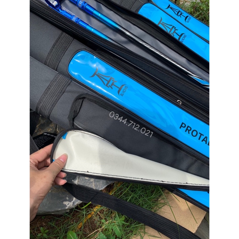 Bao đựng cần câu đơn BUKONG 1 ngăn chính 1 ngăn phụ cao cấp