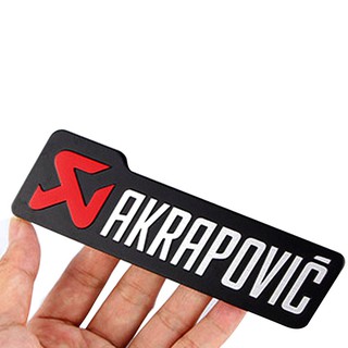Tem logo nổi AKRAPOVIC dán trang trí xe sm