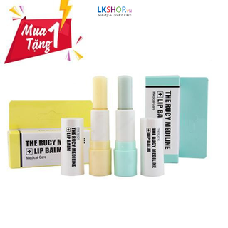 Son dưỡng môi lip balm mint the rucy mua 1 tặng 1 vanilla