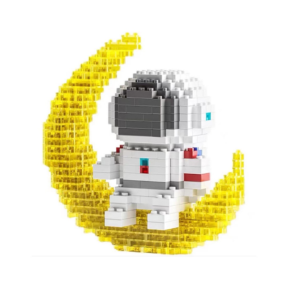 Đồ chơi L.E.G.O Nano 3D phi hành gia có đèn, rèn khả năng kiên trì, sáng tạo và làm trò xả stress rất hiệu quả
