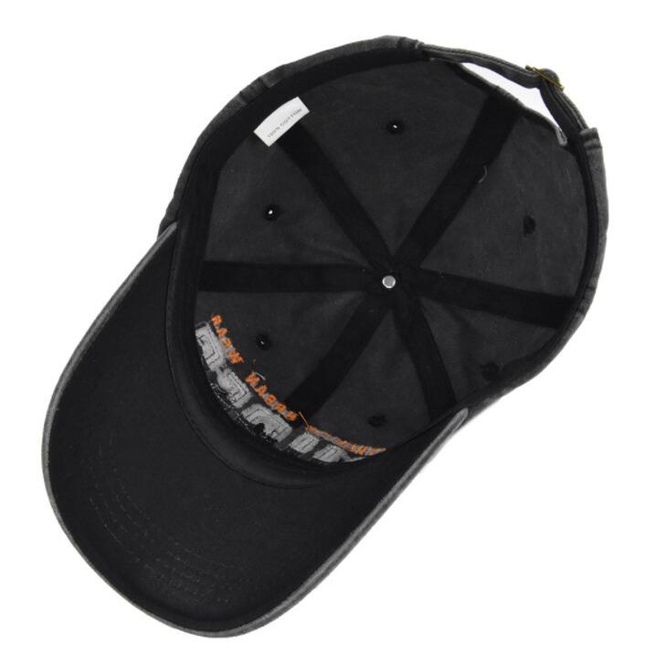 Mũ lưỡi trai cotton phối hình thêu cổ điển cá tính cho nam nữ