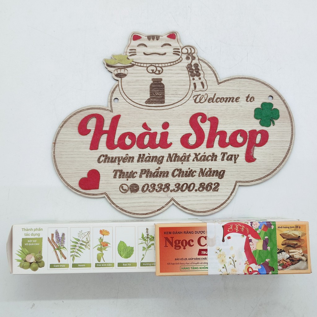Kem đánh răng dược liệu Ngọc Châu trắng sáng tặng kèm tuýp 20g