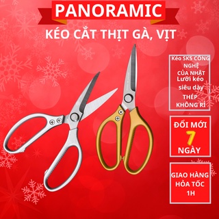 Kéo cắt làm bếp đa năng SK5 công nghệ Nhật Bản cao cấp siêu sắc, kéo cắt gà vịt, cắt tỉa cành cây