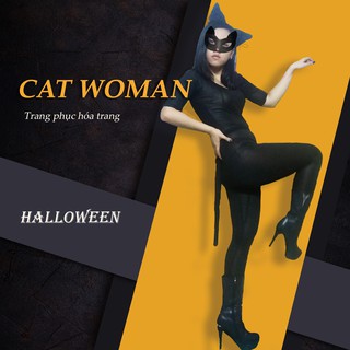 [2HAND] NGƯỜI MÈO - SET TRANG PHỤC HÓA TRANG - COSPLAY - CAT WOMAN