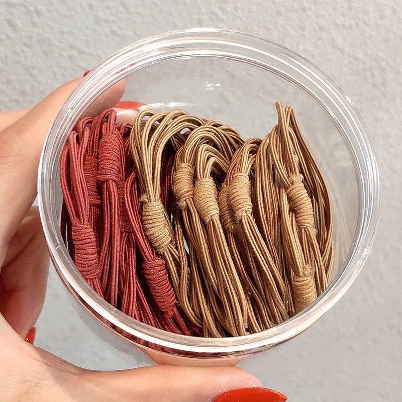 Set 10 Dây Cột Tóc Nhiều Màu Sắc