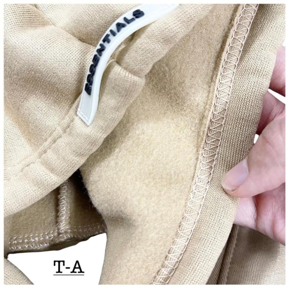 [Ảnh Thật] Áo khoác nỉ bông có mũ Essential 5 màu siêu hot hit_Áo khoác nỉ bông nam nữ