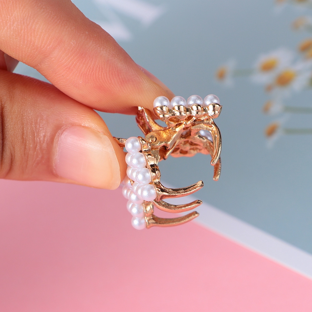 Kẹp Tóc Càng Cua Đính Ngọc Trai Thời Trang Dành Cho Nữ