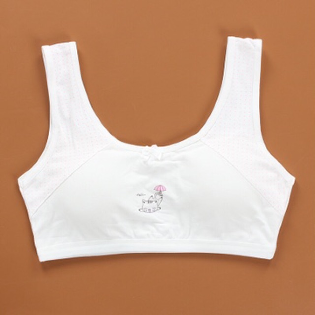 Bra / Áo Lá Học Sinh Cotton Mút Mỏng Xuất Hàn ( AL : 123 ) Hàng Loại Đẹp.
