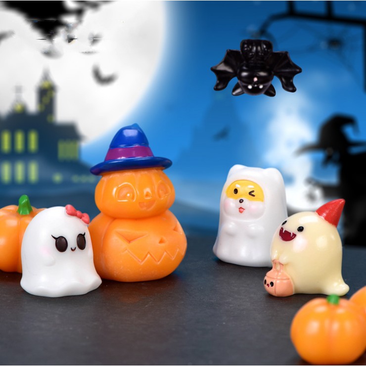 Mô hình các nhân vật cartoon trong trang phục Halloween ngộ nghĩnh dễ thương