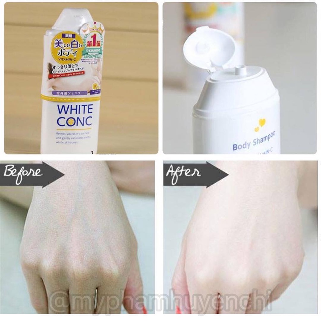 Sữa Tắm Trắng Da Toàn Thân White Conc Nhật Bản 360ml - MUSE HOUSE