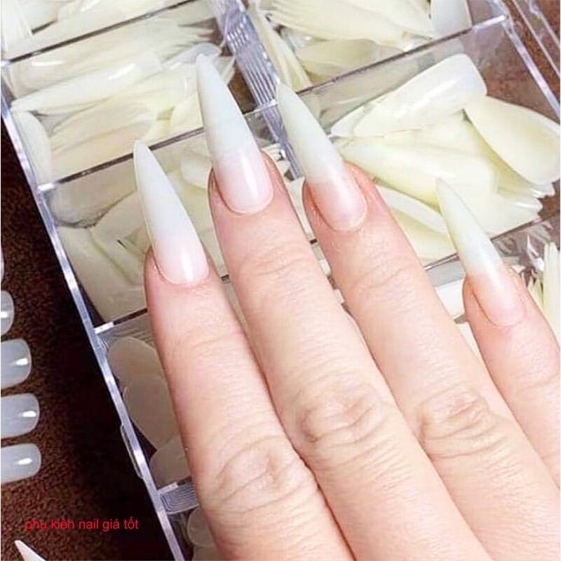 Móng úp HSM chuẩn form bầu và nhọn phụ kiên nail giá chính hãng THẾ GIỚI NAIL XINH