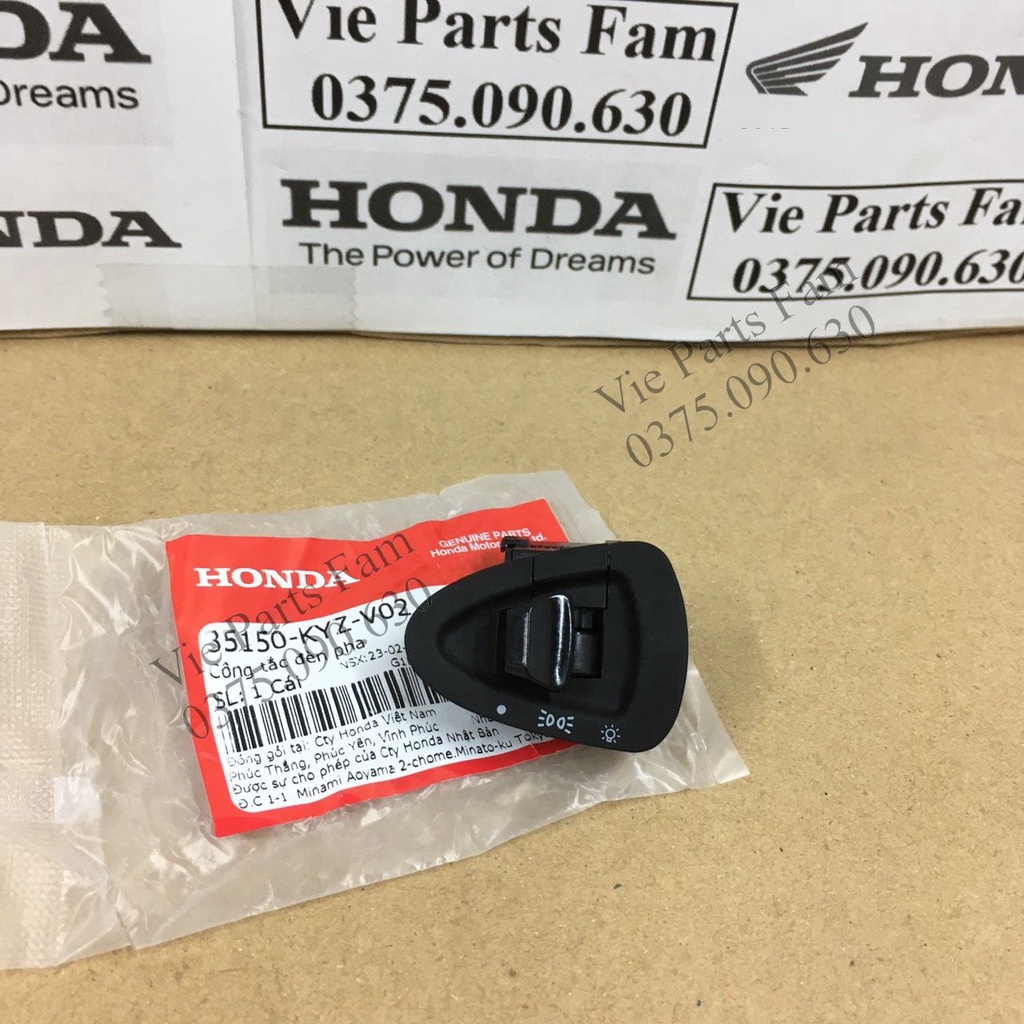 Công Tắc Bật Tắt Đèn Pha Honda Wave RSX Fi, Wave A110, Wave Blade 110 có lại công tắc đèn - Hàng chính hãng Honda