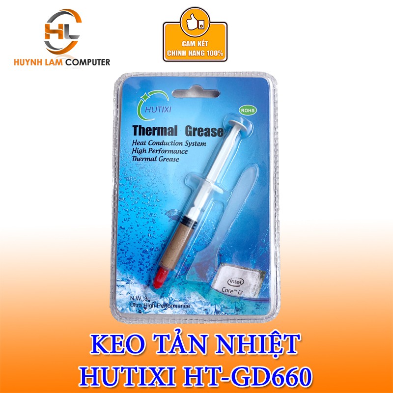 Keo tản nhiệt Hutixi GD660 3g làm mát CPU cải thiện hiệu năng PC Laptop