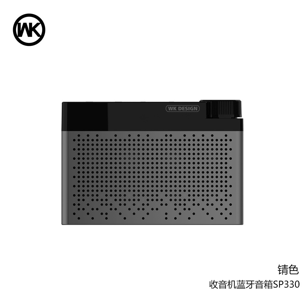 [Mã ELHACE giảm 4% đơn 300K] Loa di động cao cấp nhôm nguyên khối Bluetooth V4.1 nghe FM nhạc qua thẻ nhớ WK SP330