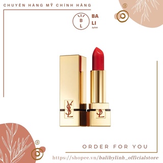 Son lì YSL ROUGE PUR COUTURE #01 màu ĐỎ TƯƠI RỰC RỠ