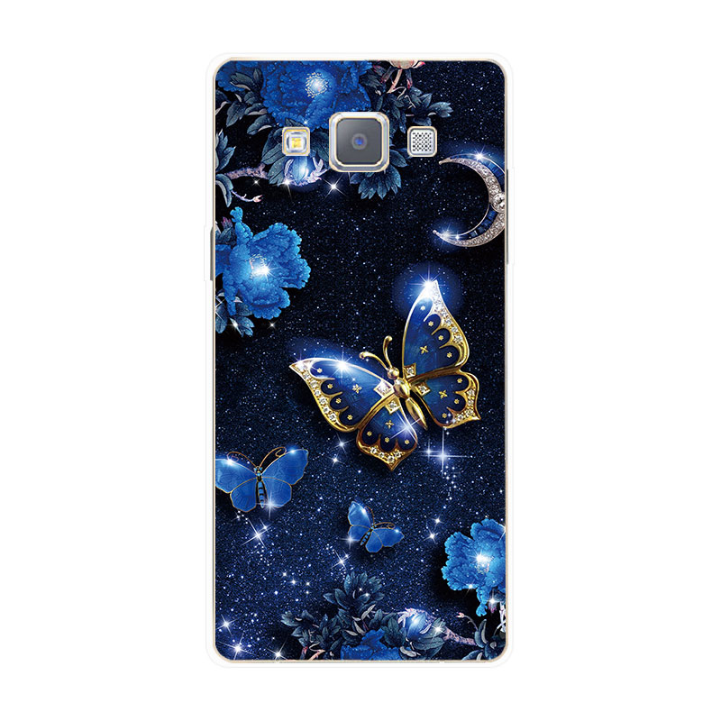 Samsung Galaxy J3 J5 J7 2015 2016 Soft TPU Silicone Phone Case Cover Diamond Butterfly