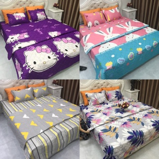 Bộ Drap gối mền chần gòn cao cấp