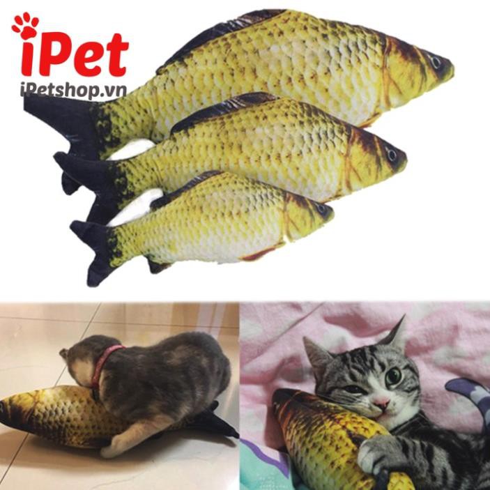 Lyhaiduyen  Cá Nhồi Bông Catnip Hình Cá Chép (Có Dây Kéo) - iPet Shop SU223