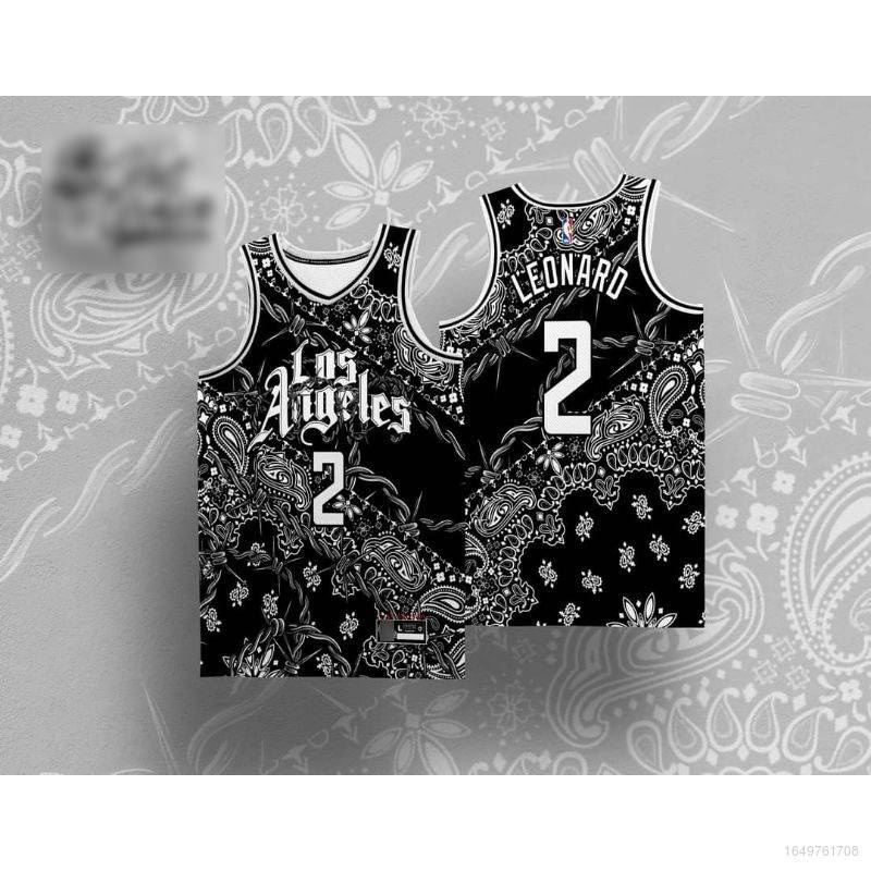 Áo Thun Thể Thao Sát Nách Dáng Rộng In Chữ LOS Clippers Leonardo CITY Thời Trang Unisex