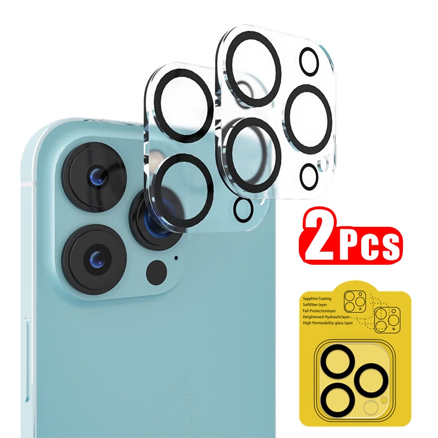 Set 2 Kính cường lực bảo vệ Camera Cho iPhone 13 12 Pro Max 11 Pro Max