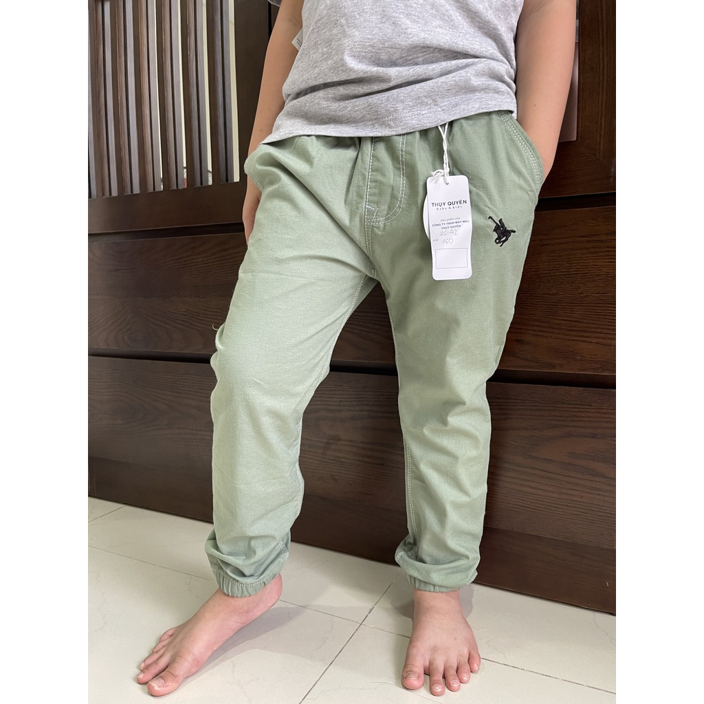 Quần dài bé trai chất kaki quần jogger Dragon Kids