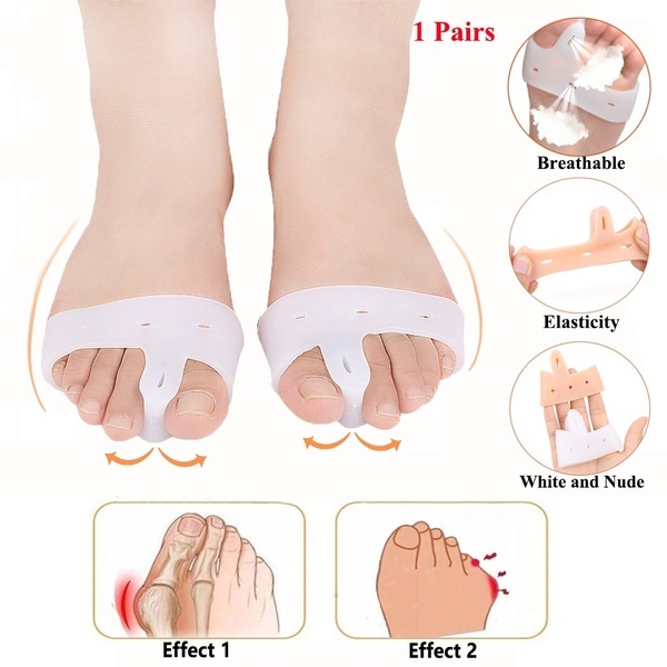 Dụng cụ phân tách ngón chân giảm đau bằng silicone