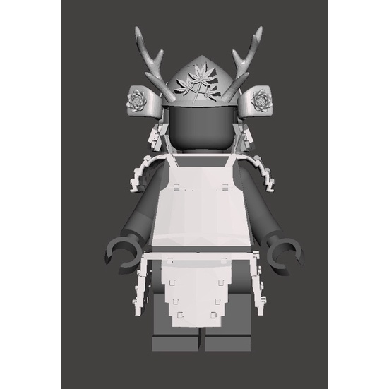 Phụ kiện lego: bộ giáp samurai (giáp ngực+ giáp chân +mũ giáp)