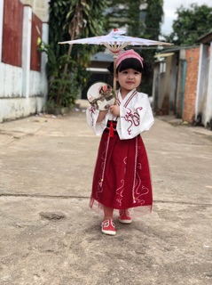 Hán phục cách tân cho bé. ( hàng ord)