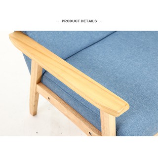 Ghế Sofa đôi đơn giản khung gỗ GSF001