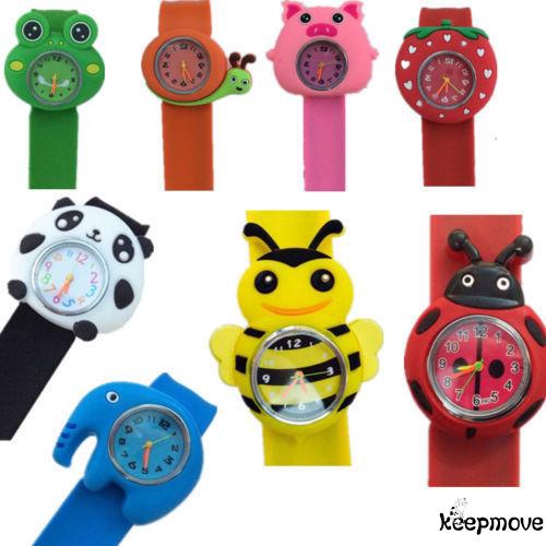 ღtwღBoys Girls Slap Snap On Silicone Animal  Cartoon Wrist Watch | BigBuy360 - bigbuy360.vn