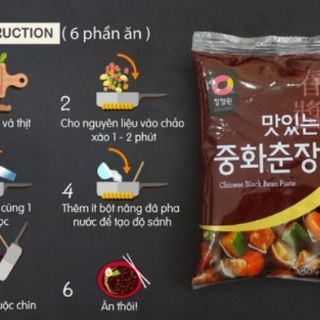 Combo mì trộn tương đen Hàn Quốc