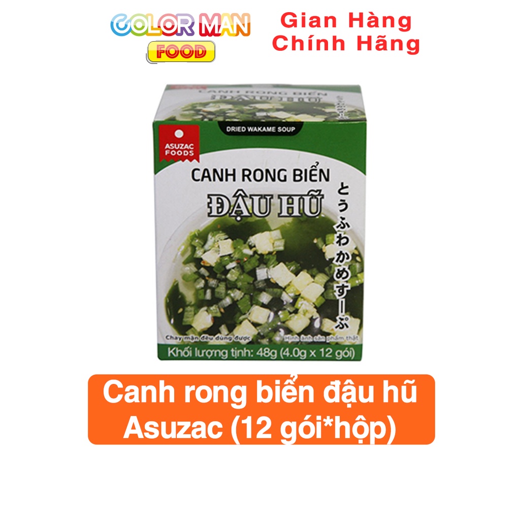 Canh rong biển đậu hũ Asuzac (12 gói*hộp)