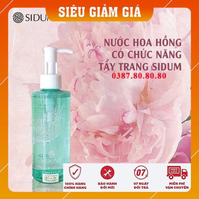 [ Freeship - SALE KHÔ MÁU ] Nước hoa hồng kiêm tẩy trang sidumi/ Nước hoa hồng cho da dầu mụn đa năng cao cấp