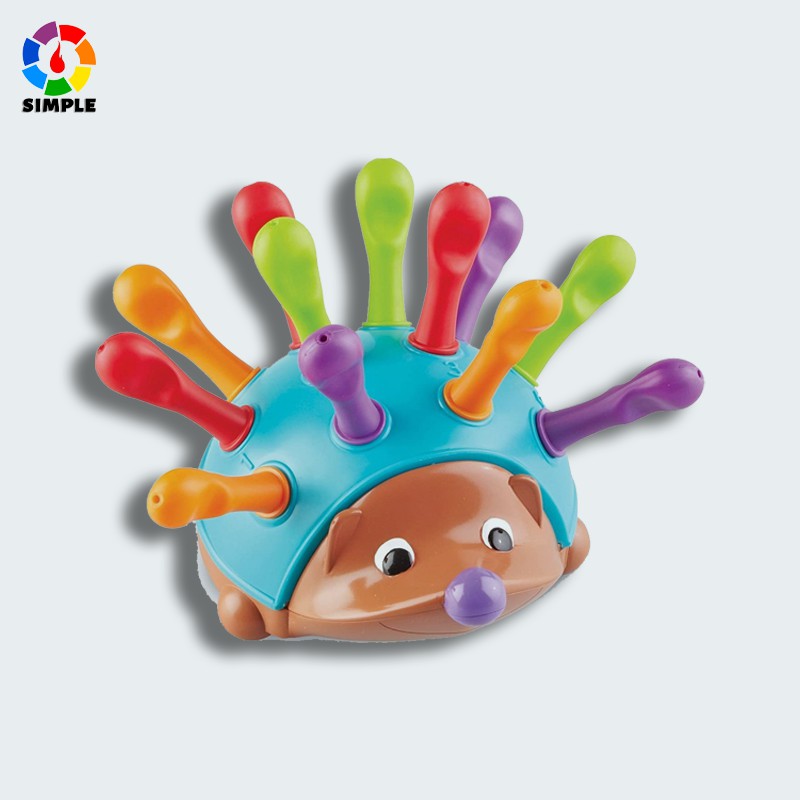 Learning Resources Spike The Fine Motor Hedgehog Đồ chơi hình dáng con nhím giúp phát triển kỹ năng vận động tinh cho bé 18 tháng