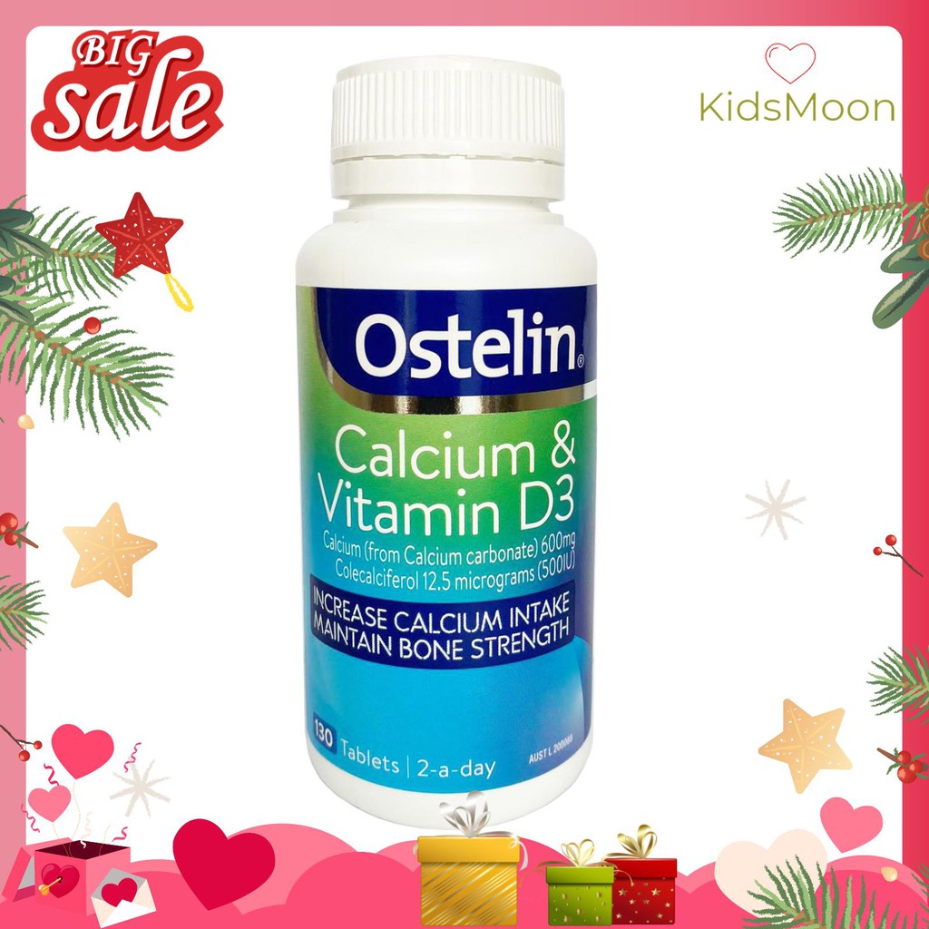 Ostelin Calcium & Vitamin D3 130 viên - Canxi cho bà bầu
