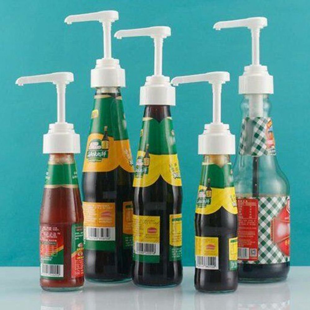Vòi xịt dạng nút nhấn tự động nhiều màu sắc phù hợp cho chai đựng giấm siro nước sốt cho gia đình