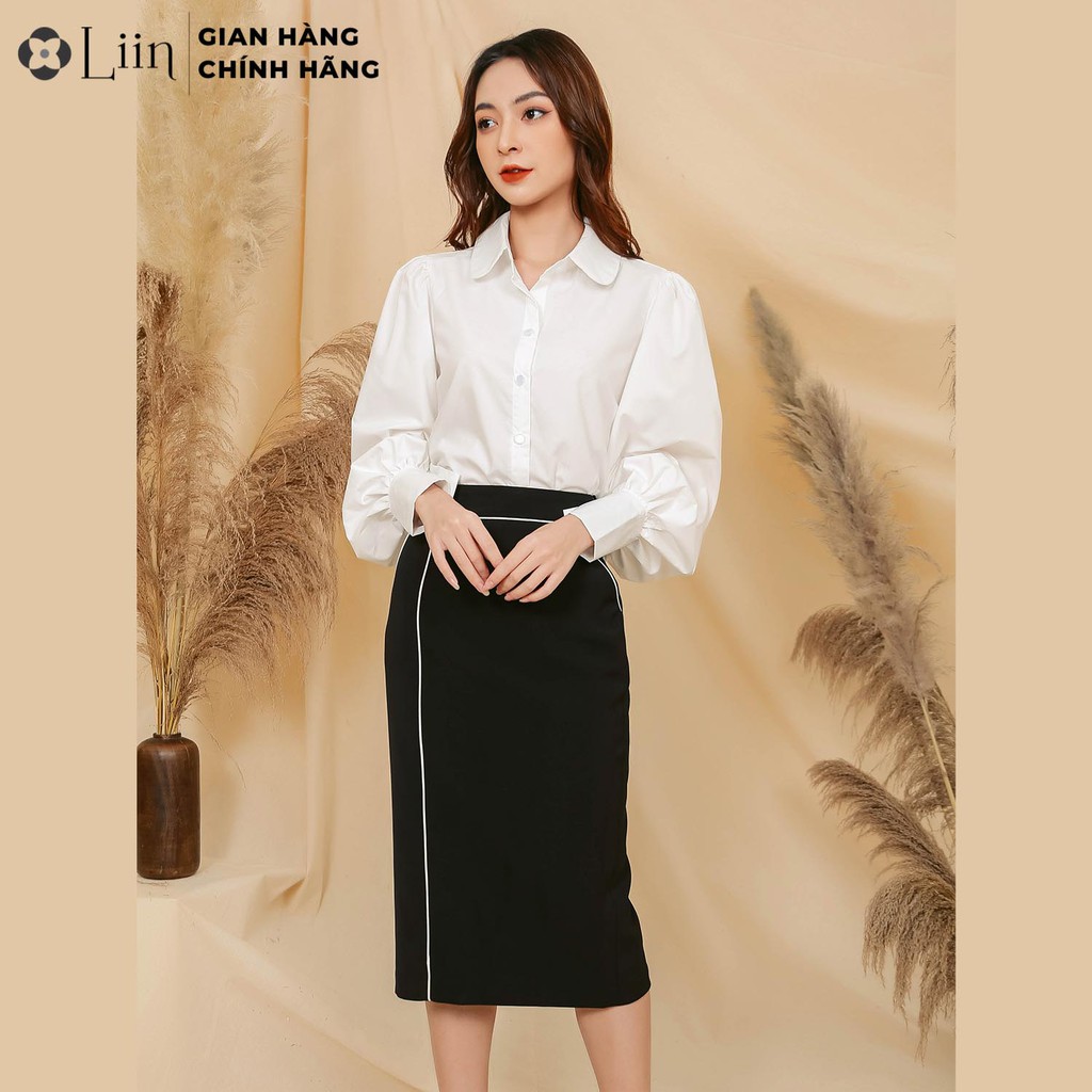 [Mã WABRM50 giảm 15% đơn 99k] Chân váy nữ bút chì Linbi dáng dài, kiểu dáng công sở liin clothing J4140