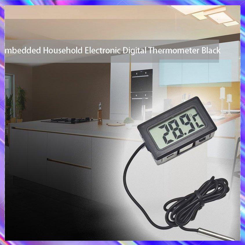 Thermometer Embedded Electronic Digital Thermometer LED Display With Probe