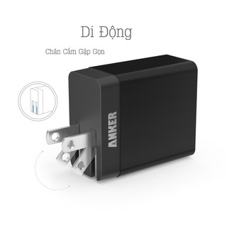 Củ Sạc ANKER 12W, 2 Cổng - [PowerPort 1 Lite, 1*IQ Port] - A2129 [Chính Hãng]