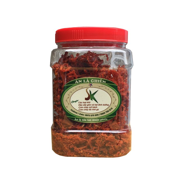 Khô heo giả bò chất lượng SKFOOD (Hũ 500G)