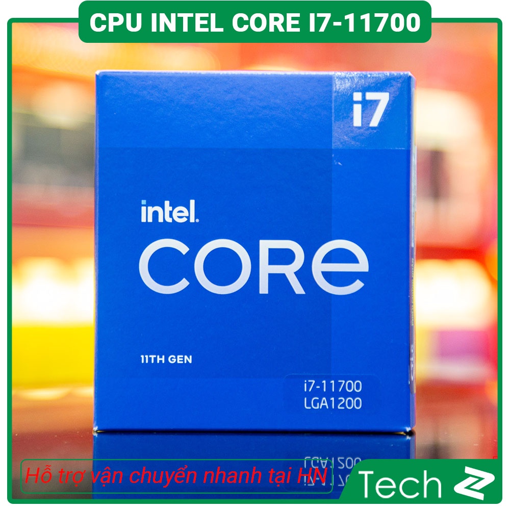 CPU Intel Core i7 11700 (2.5GHz turbo up to 4.9Ghz, 8 nhân 16 luồng, 16MB Cache, 65W) Socket Intel LGA 1200