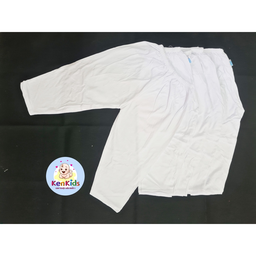 Quần dài trắng cotton size Đại cho bé (s11-s15) - 1 cái