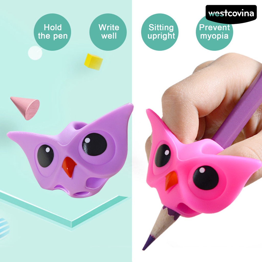 [Hot]✍Dụng Cụ Cầm Bút Silicone Hỗ Trợ Sửa Tư Thế Viết Cho Học Sinh