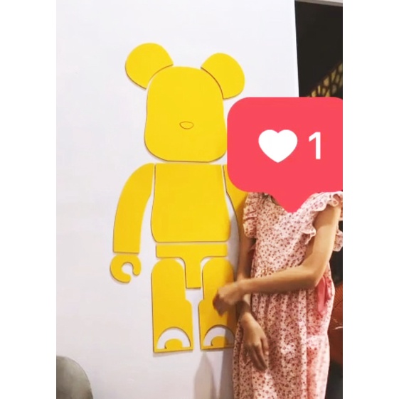 BearBrick Dán Tường decor phòng size LỚN