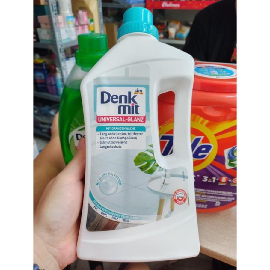 Nước lau sàn gạch sạch bong, sáng bóng dung tích 1L đến từ thương hiệu Denkmit hàng Đức nội địa
