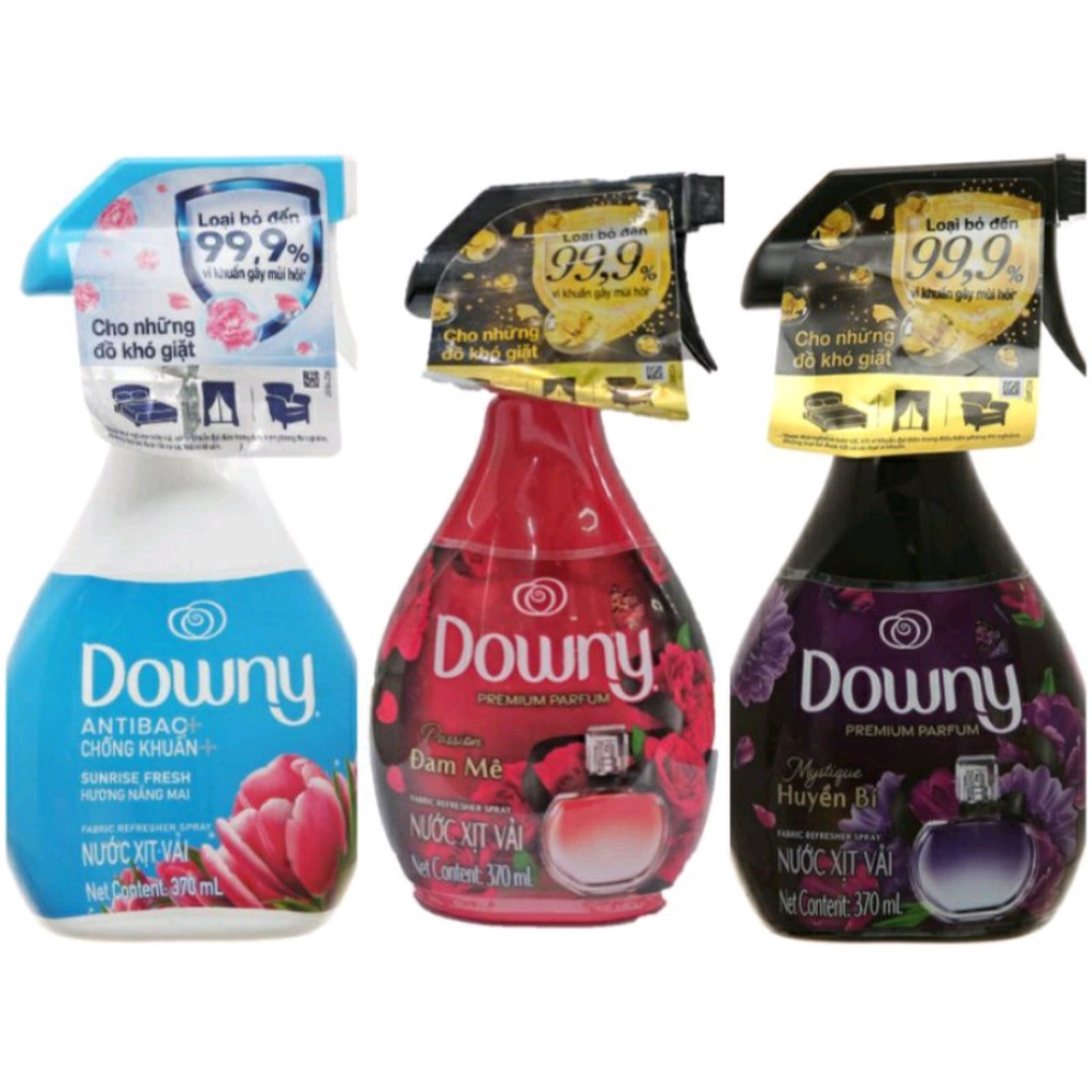 Nước xịt vải Downy khử mùi kháng khuẩn các loại Hương nắng mai/ Huyền bí/ Đam mê