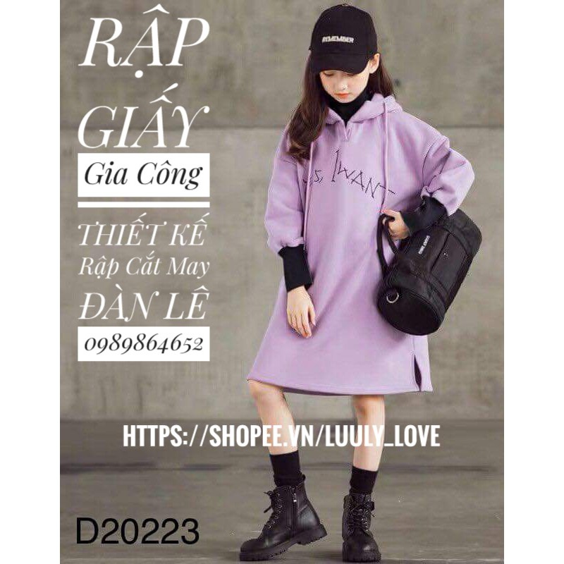 Rập giấy165 Rập giấy cắt may áo dài+ váy (1-12t)